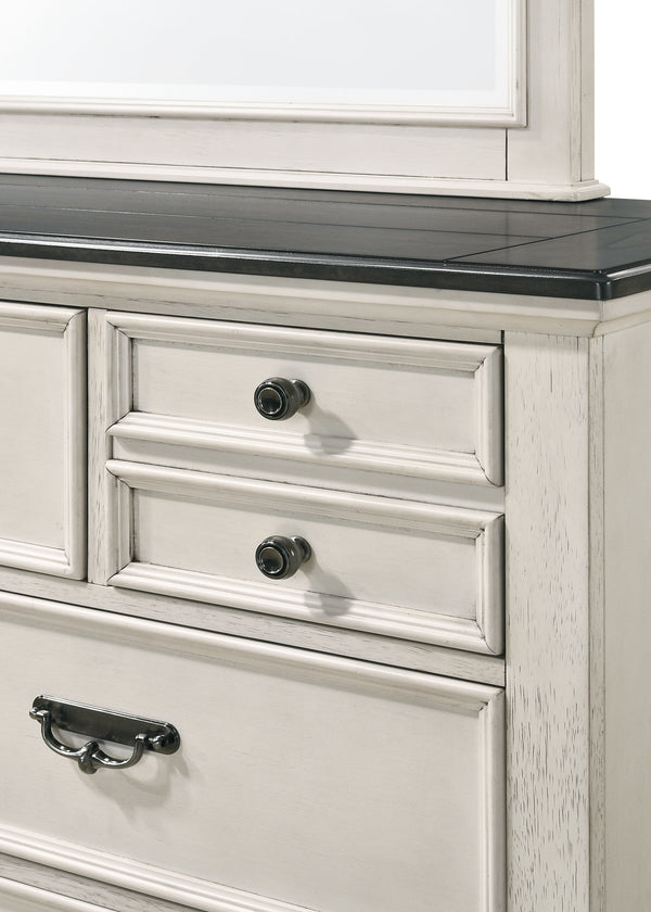 Sawyer - King 4 Piece Bedroom Set - Antique White