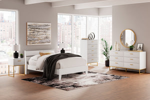 Socalle - Two-Tone - 4 Pc. - Dresser, Chest, Full Panel Platform Bed
