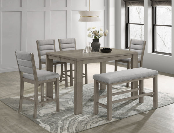Renwick - Counter Height Bench - Gray