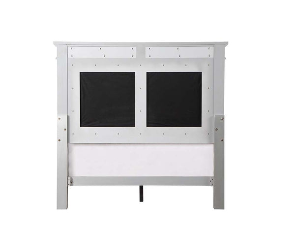Varian - Twin Bed - Gray Velvet