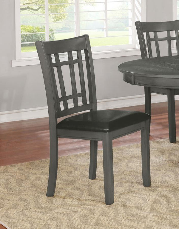  everyday living. The chair boasts a medium grey finish over Asian hardwood co