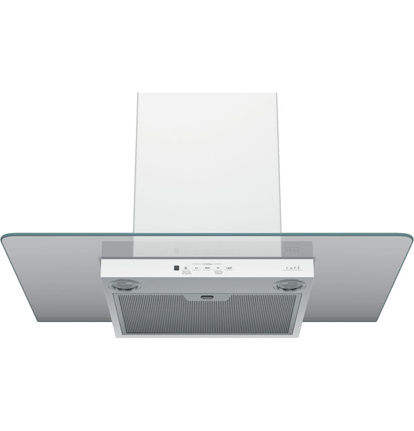 Café™ 30" Wall-Mount Glass Canopy Chimney Hood