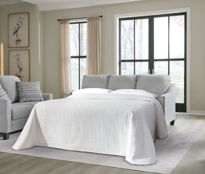  whether your space is casual or contemporary. Its queen sleeper transforms any room into a guest oasis