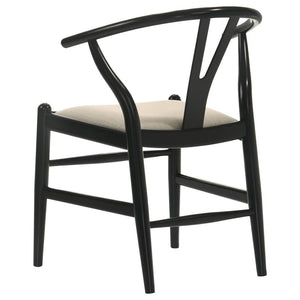 Crestmont - Wood Wishbone Dining Side Chair (Set of 2) - Black