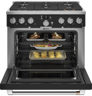 Café™ 36" Smart Dual-Fuel Commercial-Style Range with 6 Burners (Natural Gas)