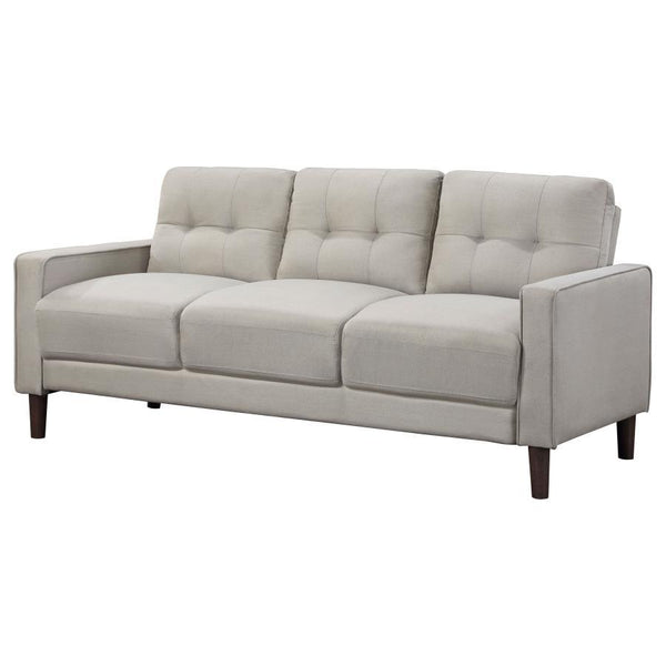 Bowen - Upholstered Track Arm Tufted Sofa - Beige