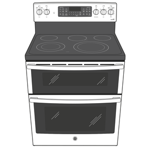 GE Profile™ 30" Smart Free-Standing Electric Double Oven Convection Range with No Preheat Air Fry