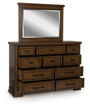  simplicity and charm are hallmarks of this dresser with mirror. Created with casual spaces in mind