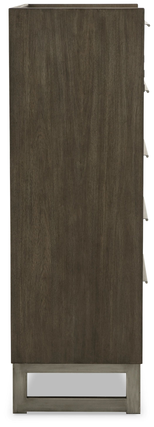 Arkenton - Grayish Brown / White - Five Drawer Chest
