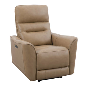 which is designed for space and convenience. It features a zero-gravity power recline and an adjustable power headrest made from durable top-grain leather. Taylor is built with sustainably sourced wood from a solar-p