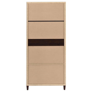 Wadeline - 2 Door Tall Accent Storage Cabinet - Rustic Tobacco