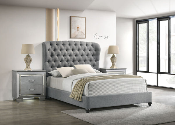Linda - King Bed - Gray