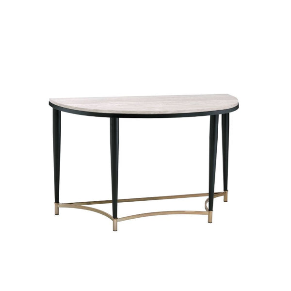  Half-Moon Sofa Table â€¢ NO Storage â€¢ Wooden Top