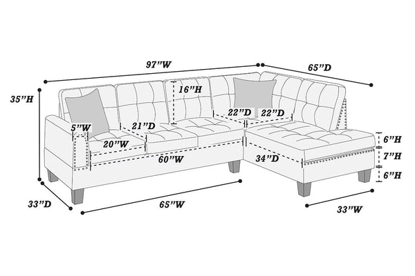 2-PCS SECTIONAL SET