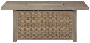 Beachcroft - Beige - Rectangular Fire Pit Table