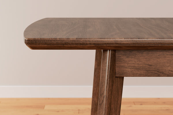 Lyncott - Charcoal / Brown- 5 Pc. - Butterfly Extension Table