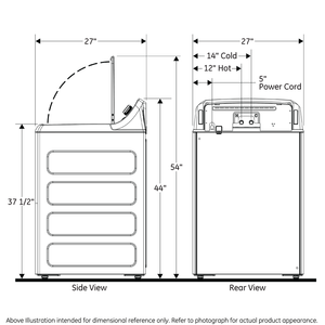 GE® 4.2 cu. ft. Capacity Commercial Washer with Stainless Steel Basket, Built-In App Payment System SITE WIFI REQUIRED