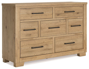 Galliden - Light Brown - 4 Pc. - Dresser