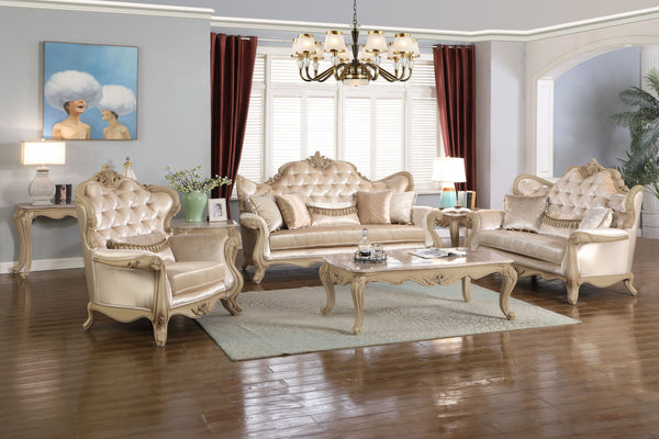 Monique - Sofa - Pearl Silver
