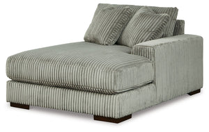 Lindyn - Fog - 4-Piece Sectional With RAF Corner Chaise