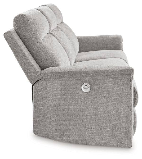 Barnsana - Ash - 2 Pc. - Power Reclining Sofa