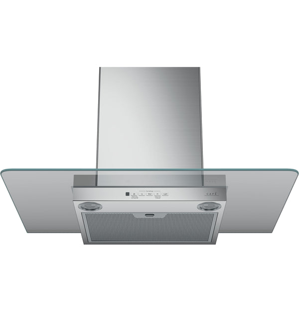 Café™ 30" Wall-Mount Glass Canopy Chimney Hood