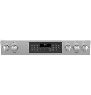GE® 30" Slide-In Front Control Gas Double Oven Range
