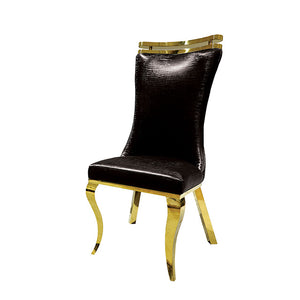 Palazzo Chair, Gold/Black (2/CTN)