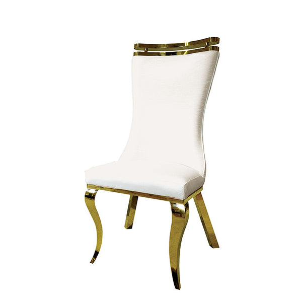 Palazzo Chair, Gold/White (2/CTN)