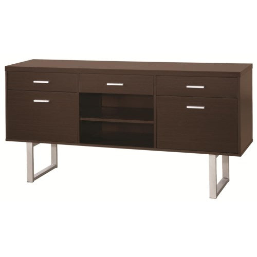 Glavan Contemporary Credenza with Metal Sled Legs