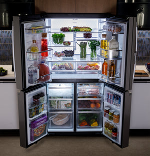 GE Profile™ Series ENERGY STAR® 28.4 Cu. Ft. Quad-Door Refrigerator with Dual-Dispense AutoFill Pitcher