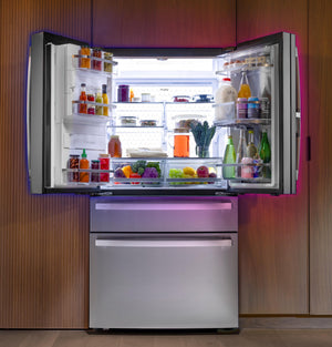 GE Profile™ ENERGY STAR® 27.9 Cu. Ft. Smart Fingerprint Resistant 4-Door French-Door Refrigerator with Door In Door