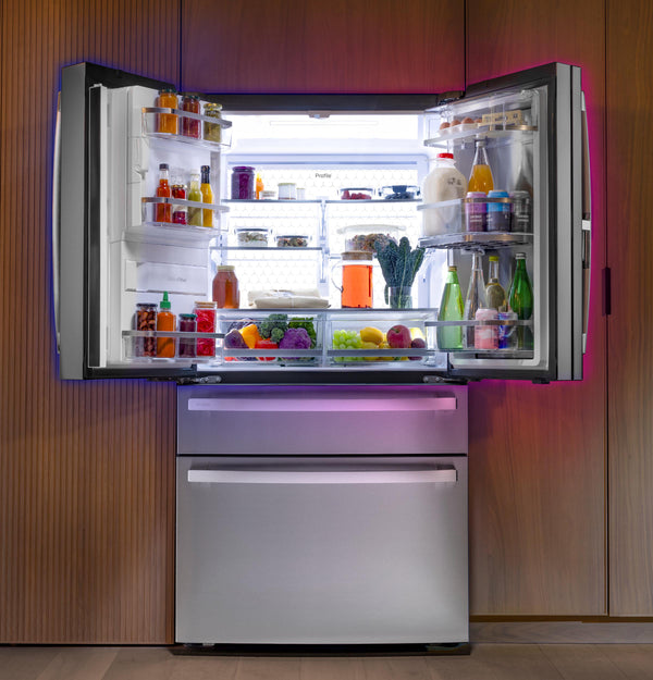 GE Profile™ ENERGY STAR® 27.9 Cu. Ft. Smart Fingerprint Resistant 4-Door French-Door Refrigerator with Door In Door