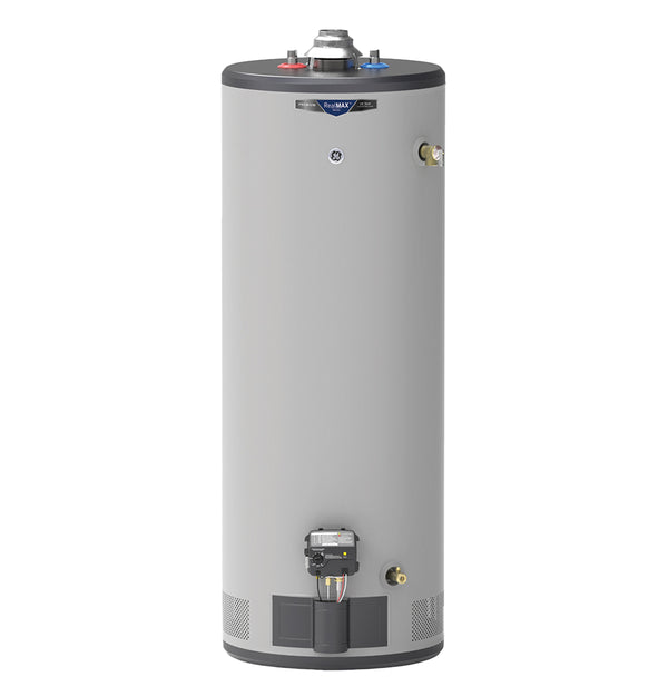 GE RealMAX Premium 50-Gallon Tall Natural Gas Atmospheric Water Heater