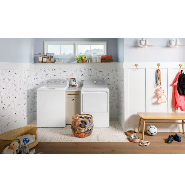 GE® 6.2 cu. ft. Capacity Gas Dryer with Up To 120 ft. Venting and Shallow Depth?