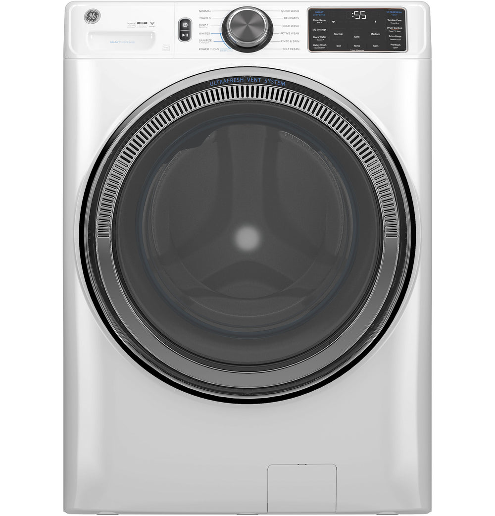 GE® ENERGY STAR® 5.0 cu. ft. Capacity Smart Front Load  Steam Washer with SmartDispense™ UltraFresh Vent System with OdorBlock™ and Sanitize + Allergen