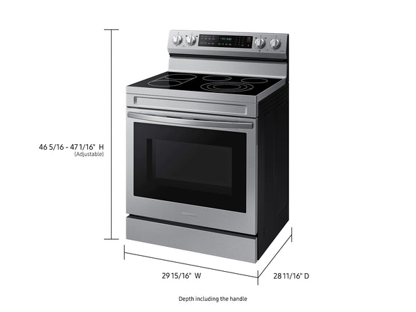 6.3 cu. ft. Smart Freestanding Electric Range with No-Preheat Air Fry, Convection+ & Griddle in Stainless Steel