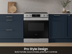 Bespoke Smart Slide-In Electric Range 6.3 cu. ft. with No-Preheat Air Fry Max
