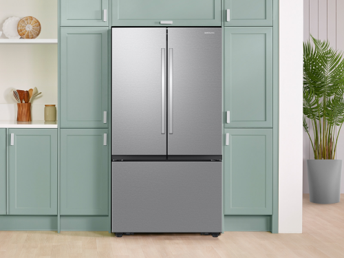 Bespoke AI 32 cu. ft. Mega Capacity 3-Door French Door Refrigerator with Auto Ice Maker in Stainless Steel