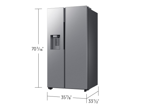 Bespoke AI 27 cu. ft. Side-by-Side Refrigerator with Sphere Ice™ & External Water & Ice Dispenser in Stainless Steel