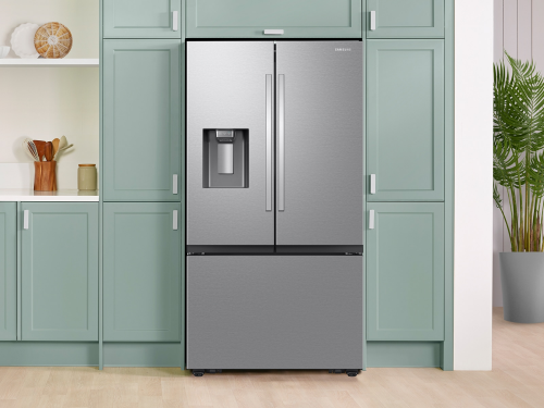 Bespoke AI 26 cu. ft. Mega Capacity Counter Depth 3-Door French Door Refrigerator with External Water & Ice Dispenser in Stainless Steel
