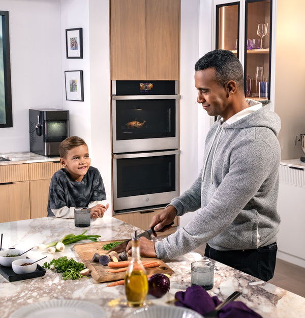 GE Profile™ 30" Smart Built-In Convection Double Wall Oven with No Preheat Air Fry and Precision Cooking
