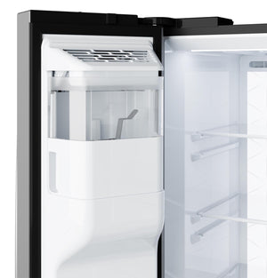 GE® 27.7 Cu. Ft. Side-By-Side Refrigerator with LED Light Walls and Extra Tall Dispenser
