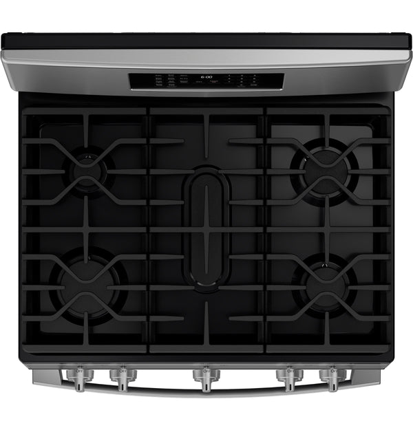 GE® 30" Free-Standing Gas Convection Range with No Preheat Air Fry