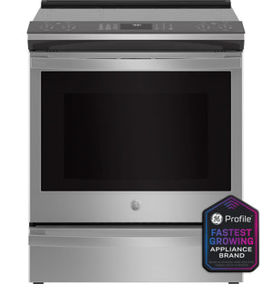 GE Profile™ ENERGY STAR 30" Smart Slide-In Fingerprint Resistant Front-Control Induction and Convection Range with No Preheat Air Fry