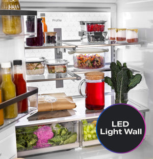 GE Profile™ ENERGY STAR® 27.9 Cu. Ft. Smart Fingerprint Resistant 4-Door French-Door Refrigerator with Door In Door