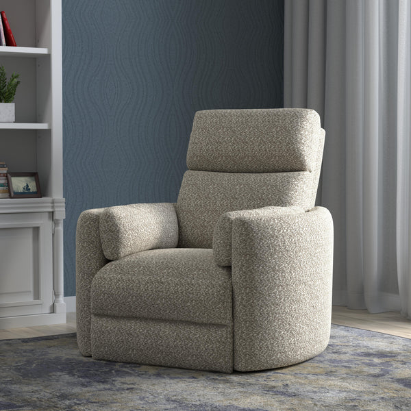 Radius - Tatum River Rock Swivel Power Glider Recliner