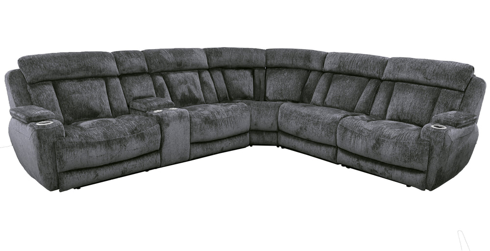 Dalton - Lucky Charcoal Armless Chair with Drop Down Table