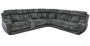 Dalton - Lucky Charcoal Armless Chair with Drop Down Table