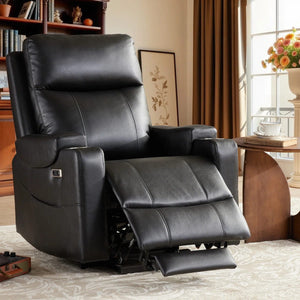 Sillón reclinable Logan de piel vegana con elevación asistida